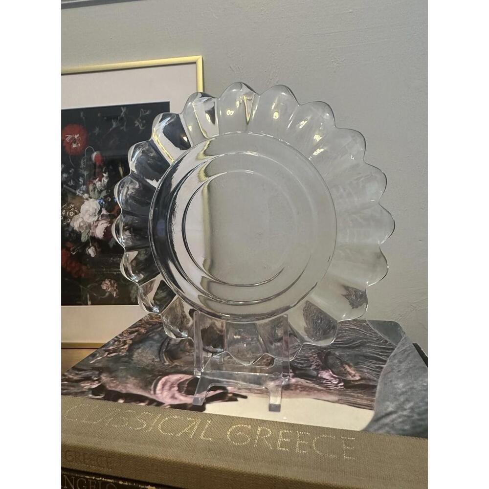 Heisey Crystolite Clear Pressed Glass Plate 8” Catch All Or Serving - Picture 3 of 5